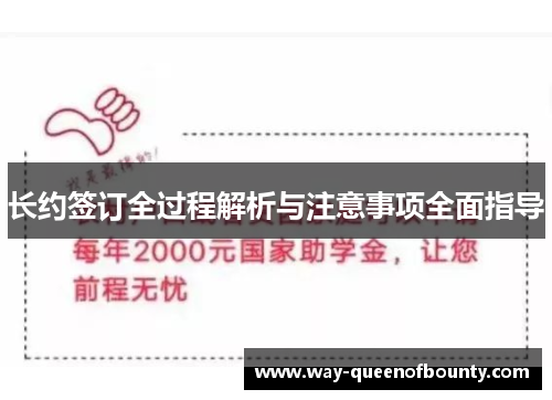 长约签订全过程解析与注意事项全面指导