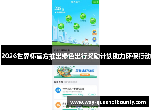2026世界杯官方推出绿色出行奖励计划助力环保行动